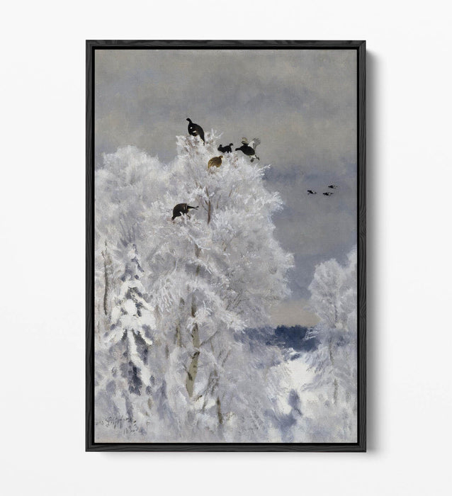 Canvas Wall Art – Black Grouse Art Float Effect on Handmade UK Canvas Print