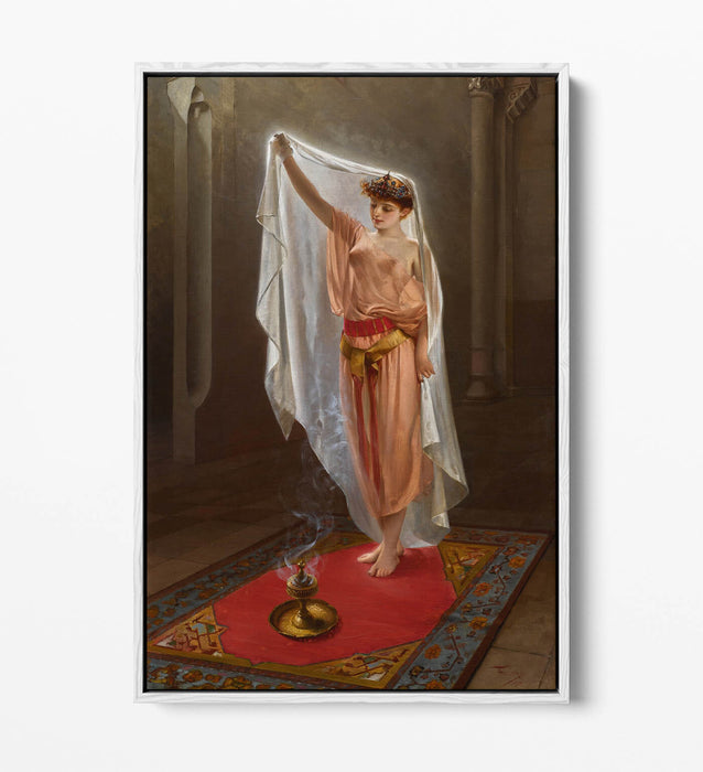 LUIS RICARDO FALERO, AN ORIENTAL BEAUTY -FLOAT EFFECT CANVAS WALL ART PRINT