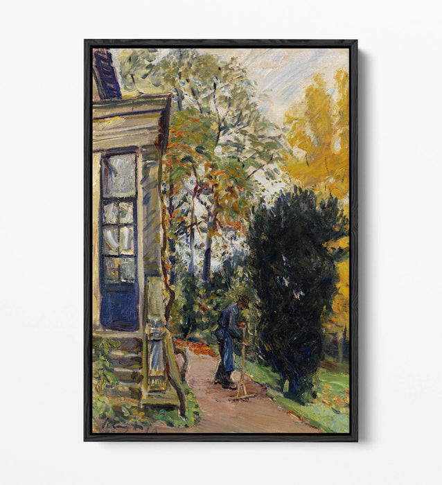 Canvas Wall Art Print – Max Slevogt Gardener | Premium Float Frame, Handmade UK