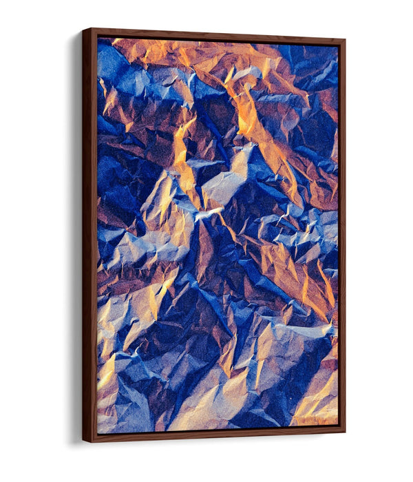 Mountain Rocks Canvas Art - Abstract Wall Art | Float Effect Canvas Print