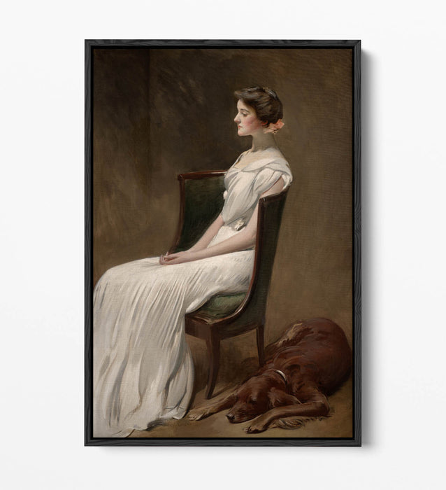 JOHN WHITE ALEXANDER, MISS DOROTHY ROOSEVELT -FLOAT EFFECT CANVAS WALL ART PRINT