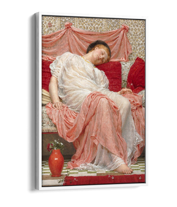 ALBERT JOSEPH MOORE, JASMINE-FLOAT EFFECT CANVAS WALL ART PIC PRINT