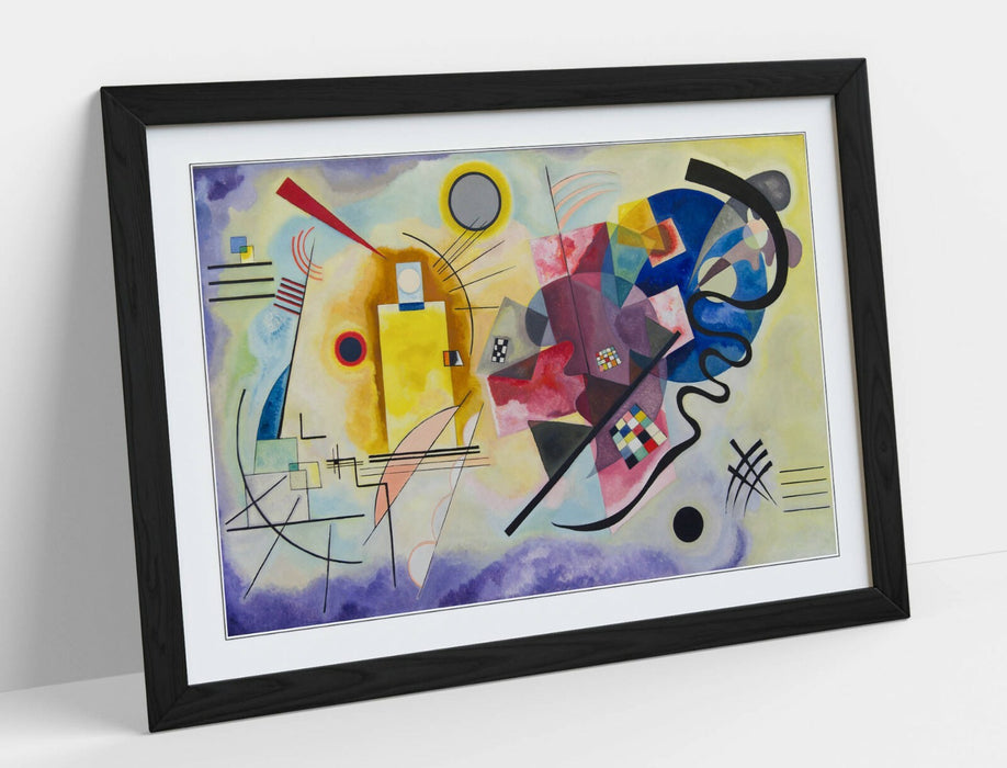 WASSILY KANDINSKY, YELLOW-RED-BLUE -FRAMED WALL ART PICTURE PRINT ARTWORK