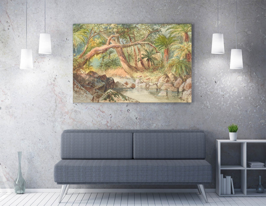 Canvas Wall Artwork Featuring Creek at Holmes Bay Art - Handmade Canvas Painting Ready to Hang