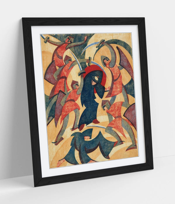 Framed Wall Art Poster - Cyril Power Monseigneur St Thomas Print | Woodgrain Frame