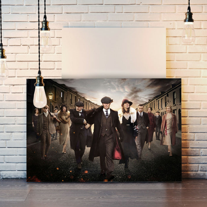 Peaky Blinders Crew - CANVAS WALL ART ARTWORK 30MM DEEP FRAMED PRINT