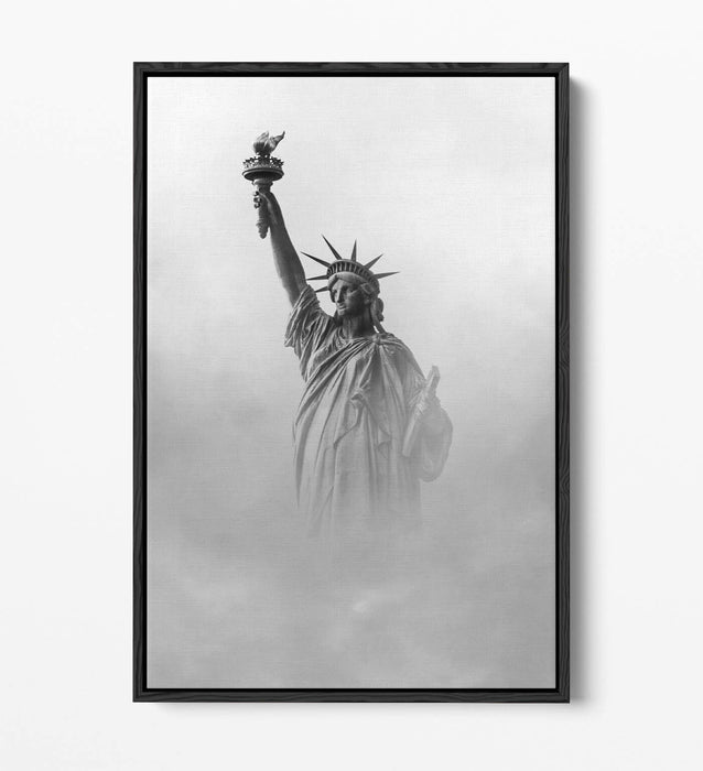 Statue of Liberty Canvas - New York Wall Art | Float Effect Canvas Print
