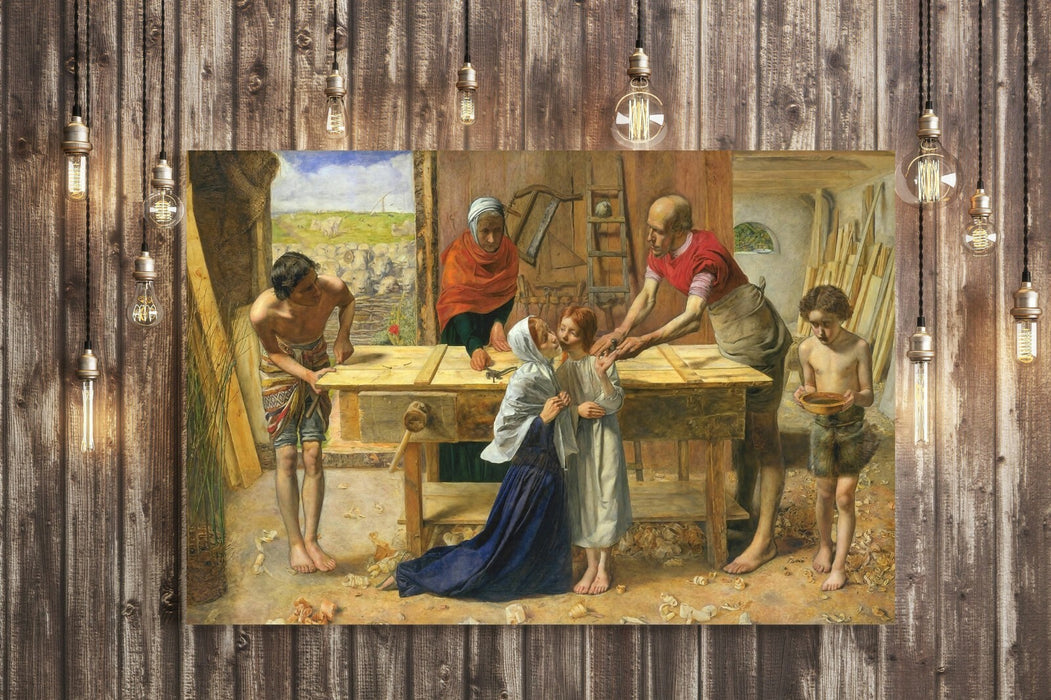 CANVAS WALL ART PRINT ARTWORK PAINTING John Everett Millais Christ House Parents