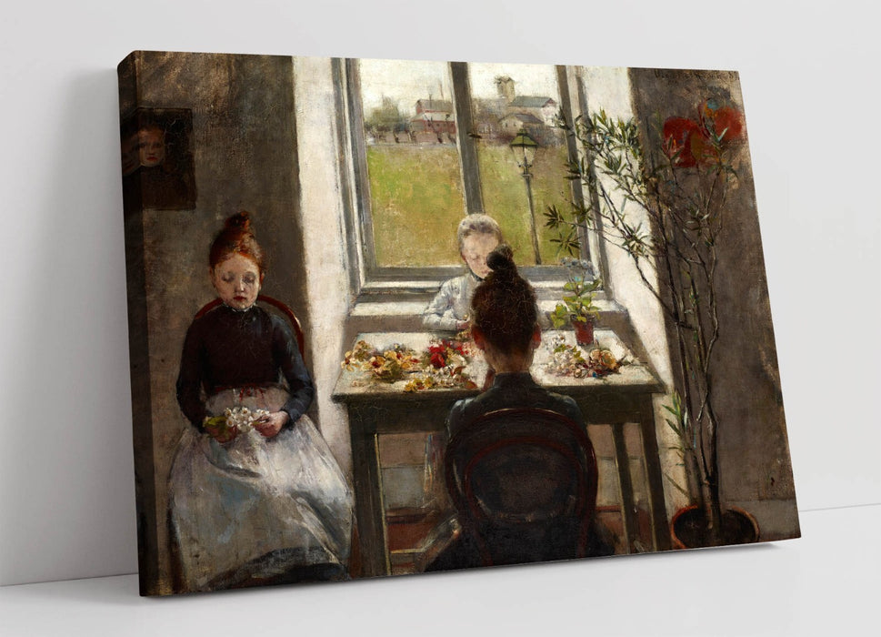 Canvas Wall Art – Olga Boznanska Florist Print | Handmade UK Artwork