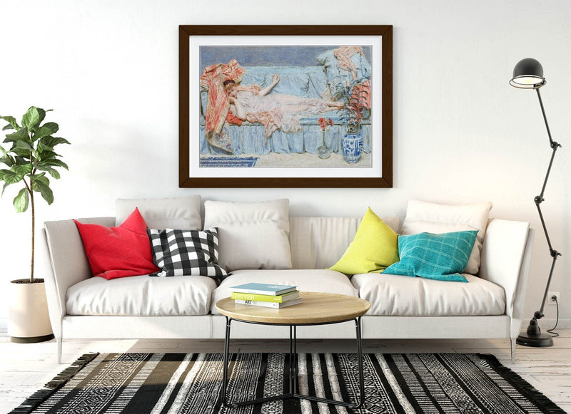 Framed Wall Art - Albert Joseph Moore Lilies Poster Print on Matte Paper