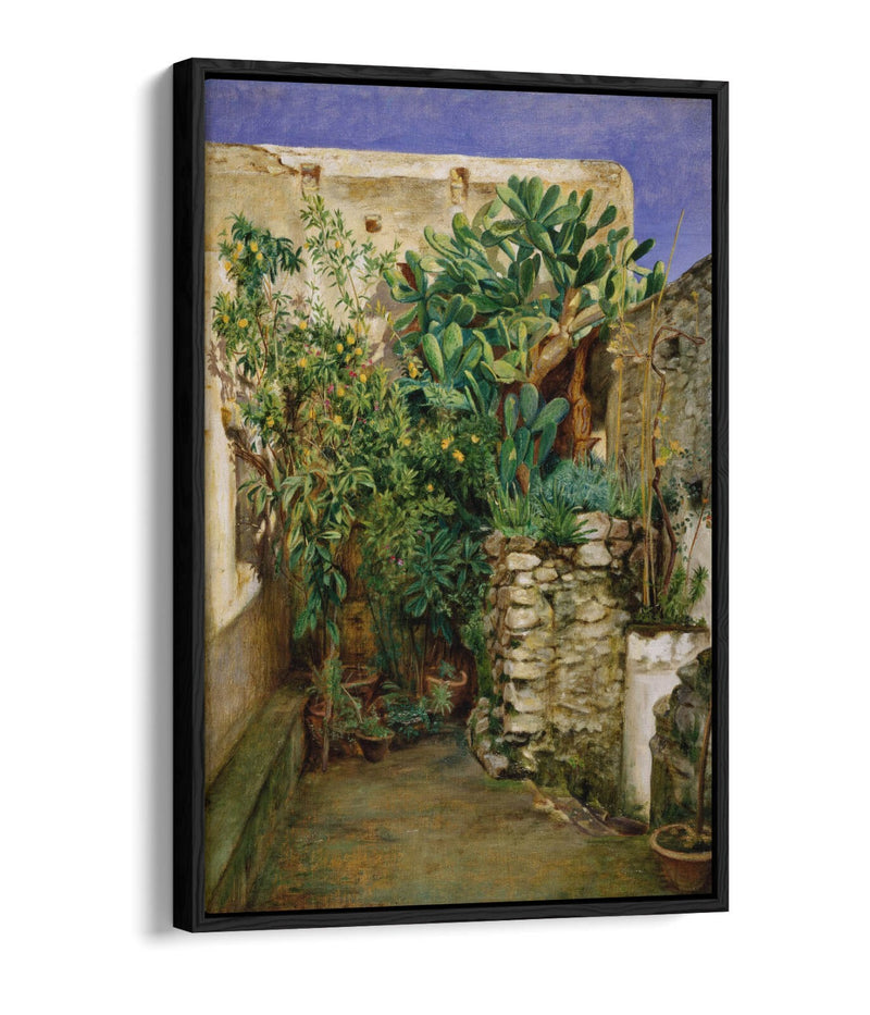 Canvas Wall Art Print - Eastern Courtyard Float Effect, Handmade UK Canvas Art