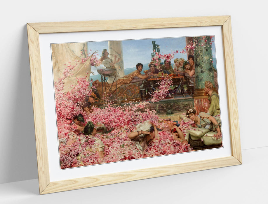 Framed Art Poster - Lawrence Alma Tadema Roses of Heliogabalus Wall Art Print