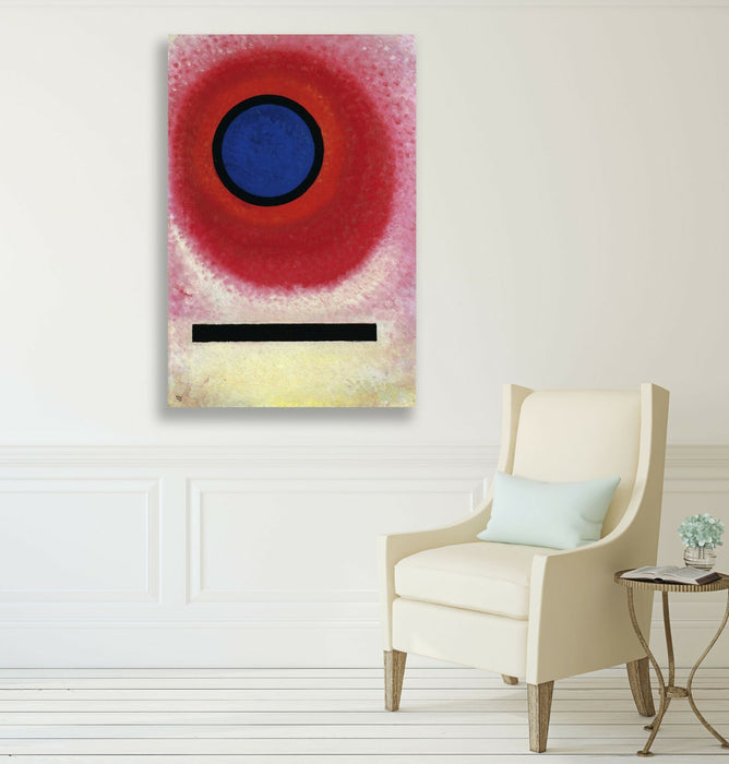 Canvas Wall Art Print - Wassily Kandinsky Blue Circle II Abstract Painting on Archival Grade Canvas