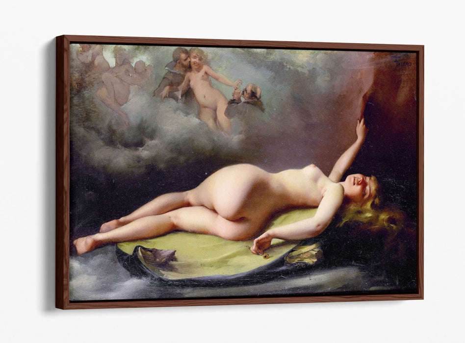 Canvas Wall Art – Reclining Nude Float Effect Premium Canvas Print UK