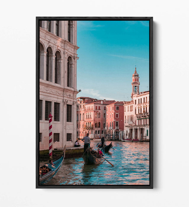 Venice Canvas Wall Art – Float Effect Gondola Print on Premium MDF Frame