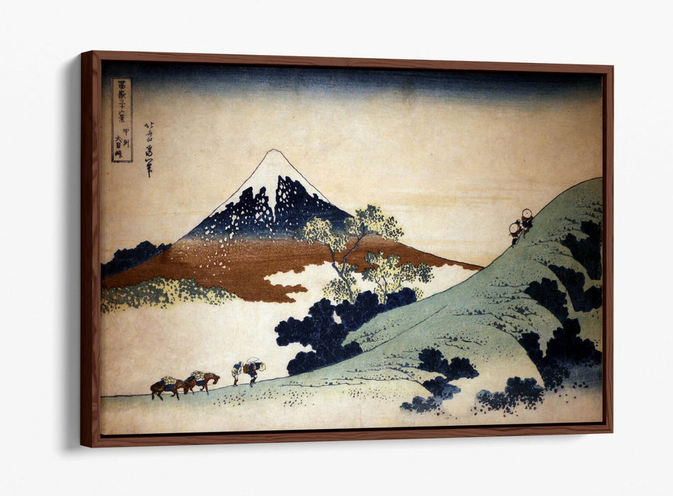 Float Effect Canvas Art - Hokusai Mount Fuji Print | Ready To Hang, Scratch Resistant