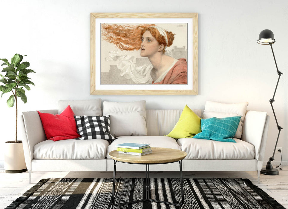 Framed Wall Art Featuring Frederick Sandys Print - Handmade UK Frame, Ready To Hang