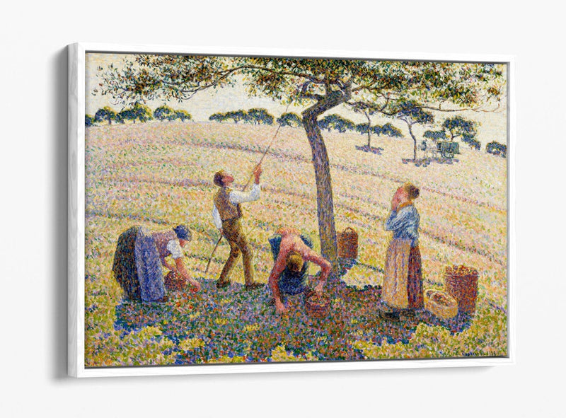 Float Effect Canvas Art – Apple Harvest by Camille Pissarro | Premium 30mm Deep Frame