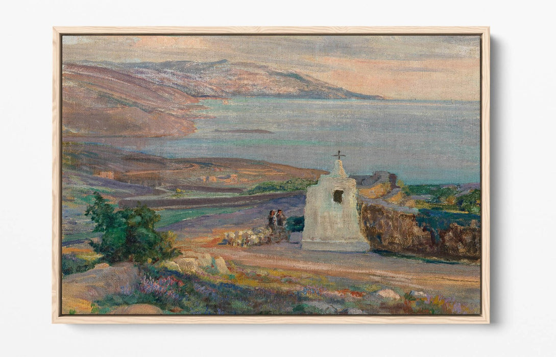 Canvas Wall Art – Coastal Landscape Float Frame Print | Handmade British Canvas