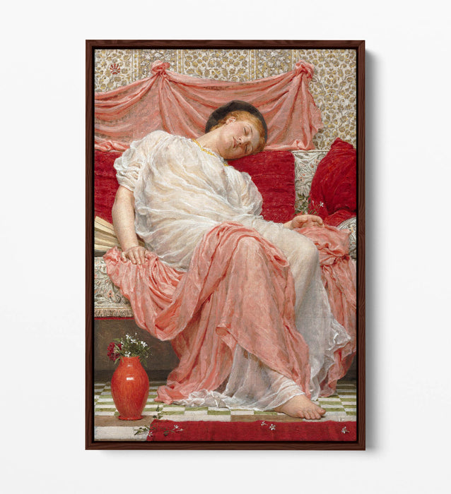 ALBERT JOSEPH MOORE, JASMINE-FLOAT EFFECT CANVAS WALL ART PIC PRINT