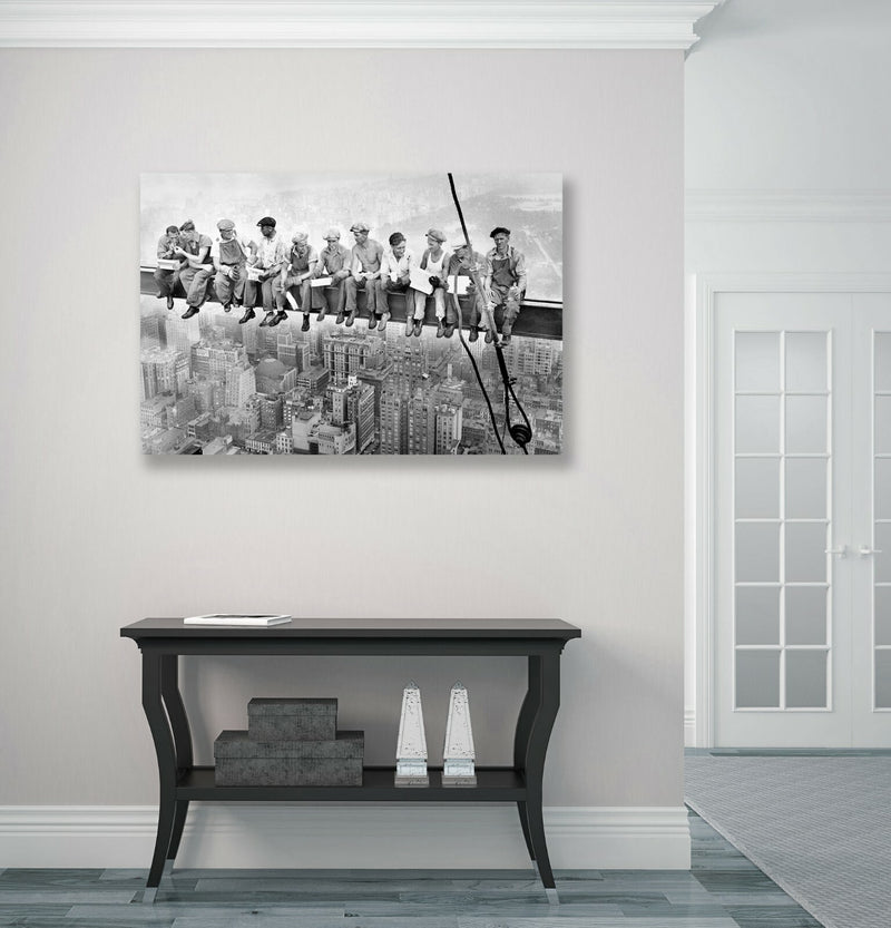 Canvas Wall Art - Lunch Atop Skyscraper Handmade Premium Print | Ready To Hang