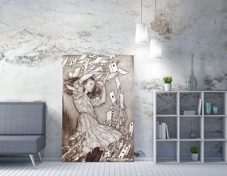 LEWIS CARROLL, ALICE'S ADVENTURES IN WONDERLAND -CANVAS WALL ART PICTURE PRINT