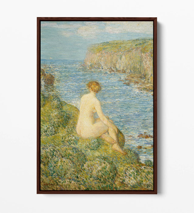 Canvas Wall Art Print - Nymph And Sea Float Effect On Premium Frame