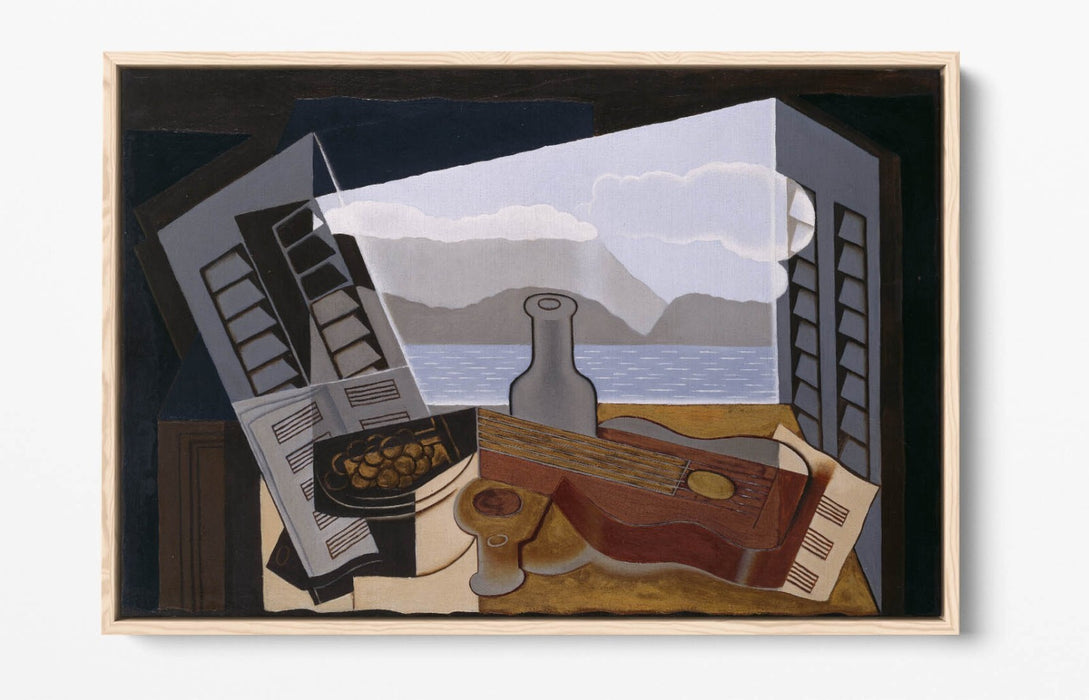 JUAN GRIS, THE OPEN WINDOW -FLOAT EFFECT CANVAS WALL ART PRINT