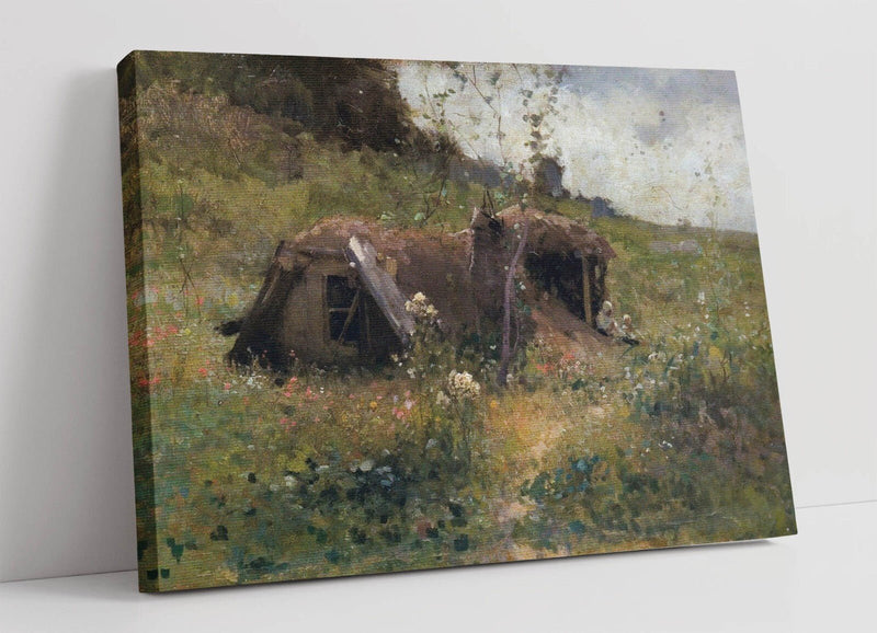 Canvas Wall Art - Nicolae Grigorescu Bordei In Wood | Handmade Archival Grade Print