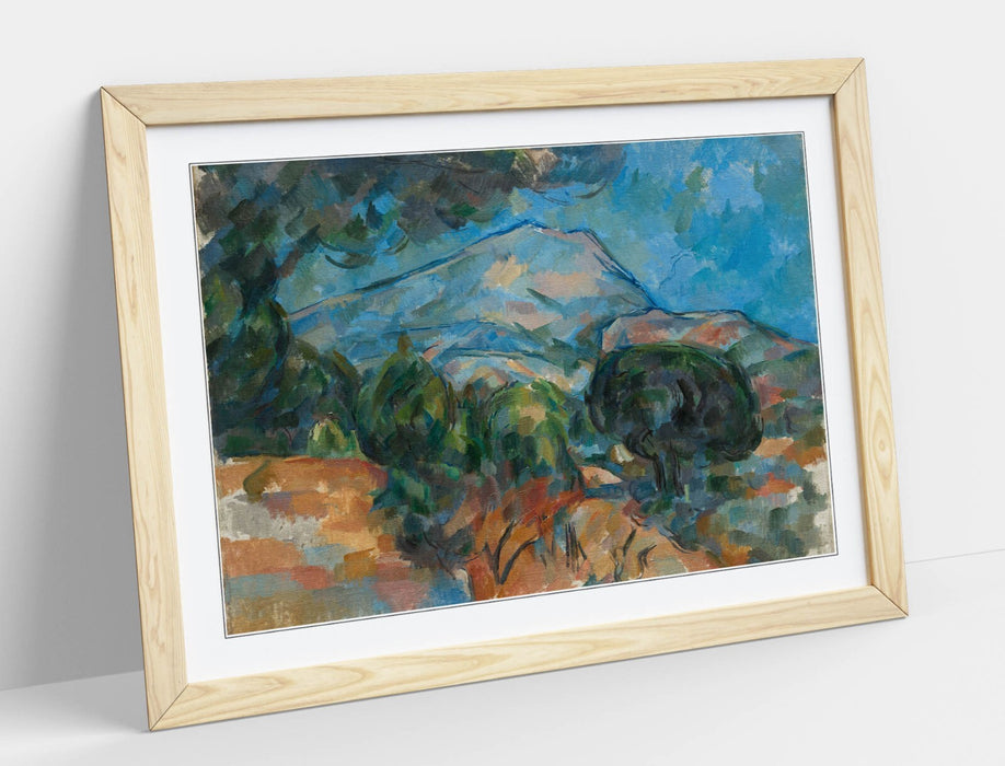 Framed Wall Art - Paul Cezanne Mount Sainte-Victoire Classic Painting Print | Handmade Wall Decor