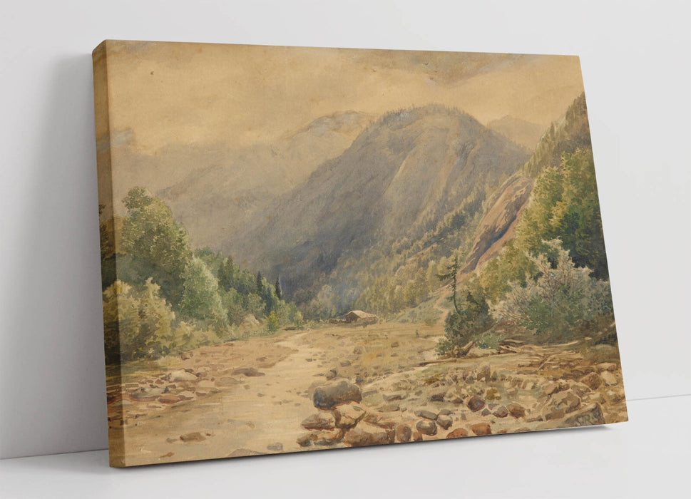 Canvas Wall Art - Slava Raskaj Rainy Day Painting on Samobor Mountains Print