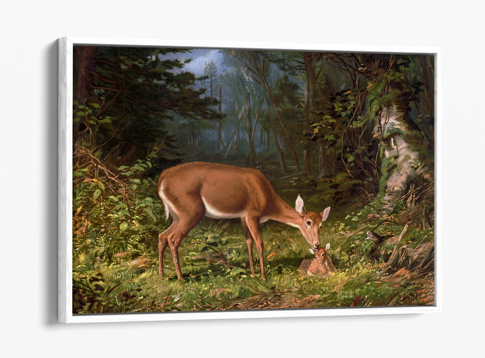 Canvas Wall Art – Maternal Love Float Effect Canvas Art Print with Premium Varnish Finish