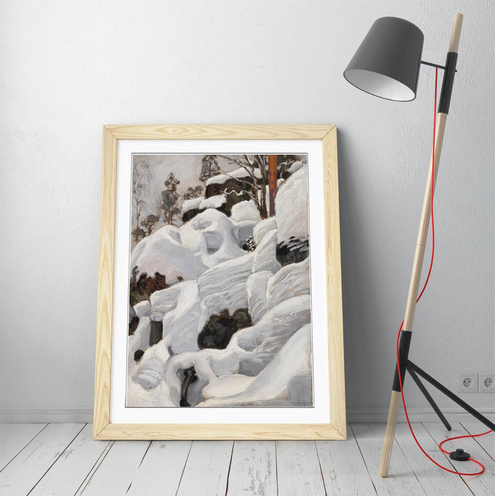 Framed Wall Art Poster Print - Askel Gallen-Kallela Lair Of The Lynx, MDF Wood Frame