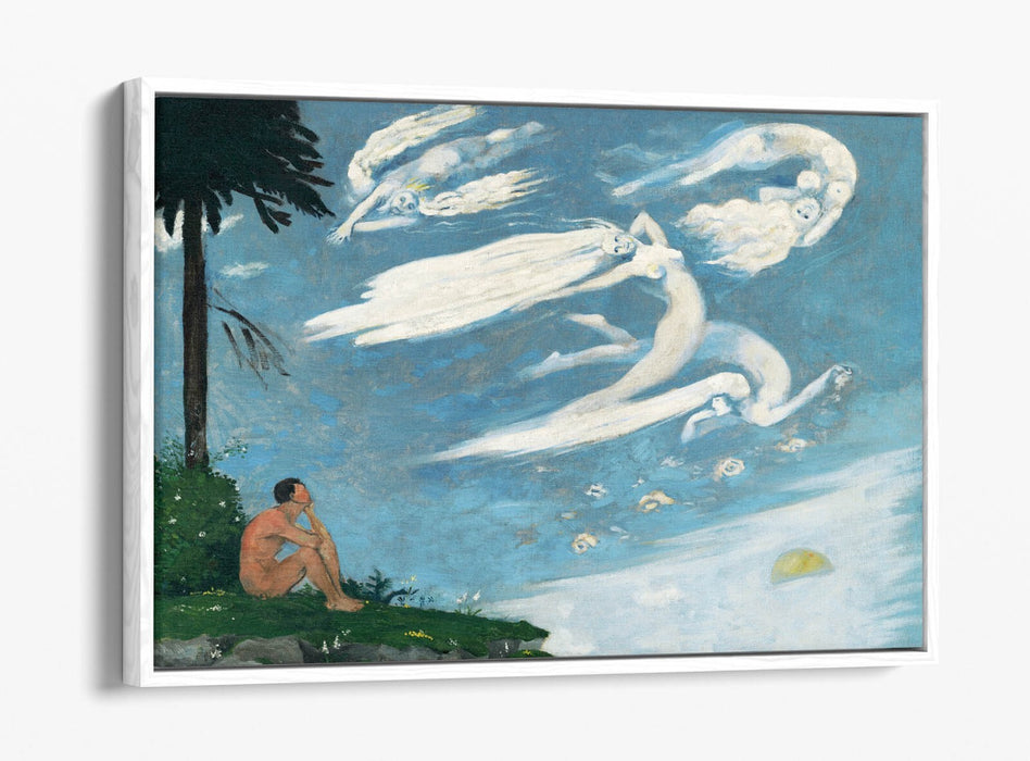 ARNOLD PETER WEISZ-KUBINCAN, COMPOSITION -FLOAT EFFECT CANVAS WALL ART PRINT