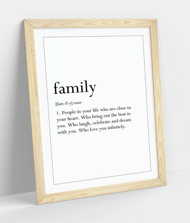 Framed Wall Art – Family Wall Decor With Love Home Print | Handmade UK Art