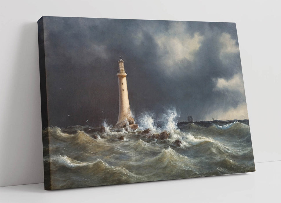 Canvas Wall Art | Eddystone Lighthouse Canvas Art Print – Archival Grade, Ready to Hang