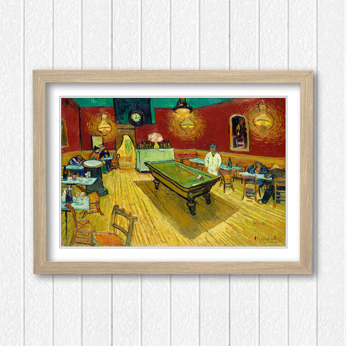 Van Gogh Wall Art - The Night Cafe Classic Framed Art Poster With Quality Wood Frame