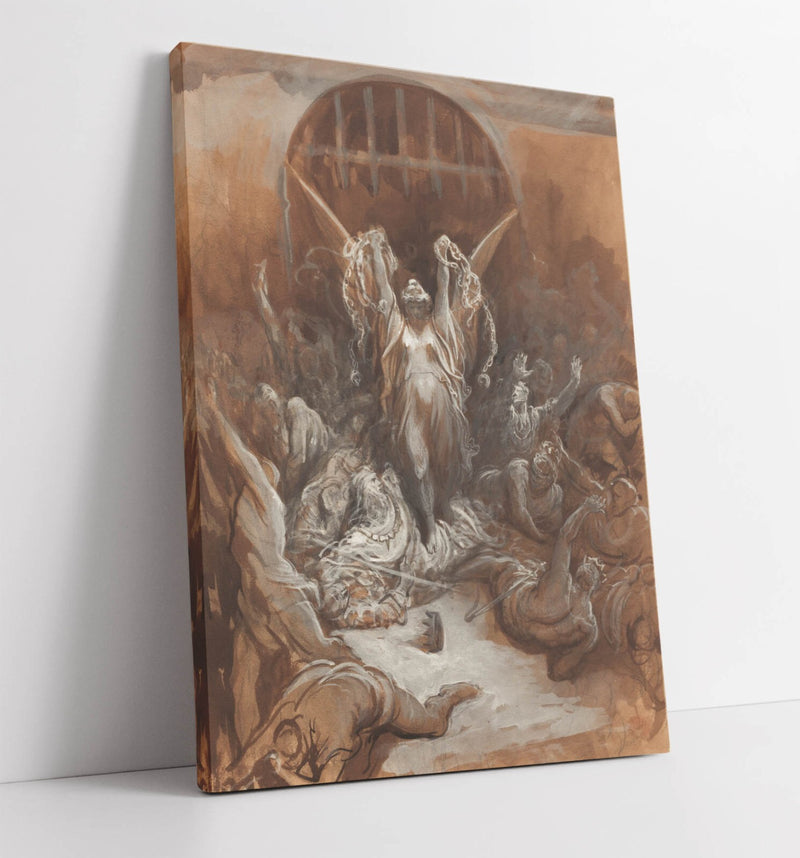 Canvas Wall Art - Gustave Dore Liberty Painting Print | Handmade Ready To Hang