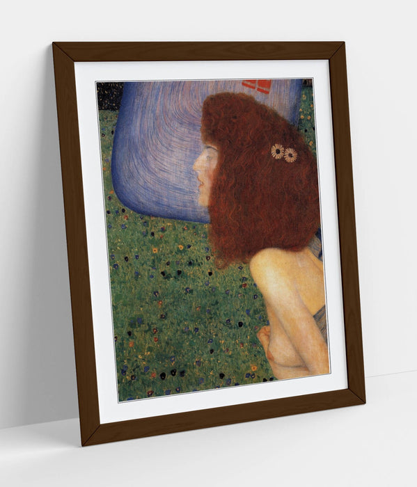 GUSTAV KLIMT, GIRL WITH BLUE VEIL -ART FRAMED POSTER PICTURE PRINT ARTWORK