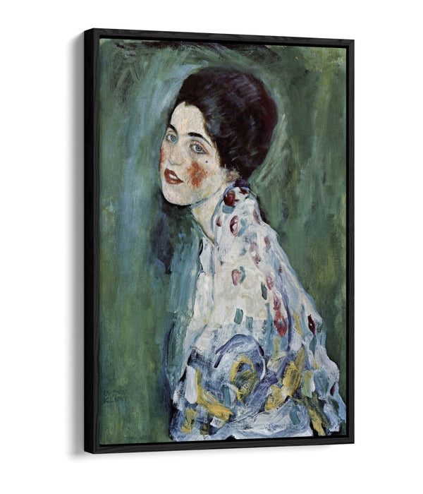 GUSTAV KLIMT, PORTRAIT OF A LADY -FLOAT EFFECT CANVAS WALL ART PRINT