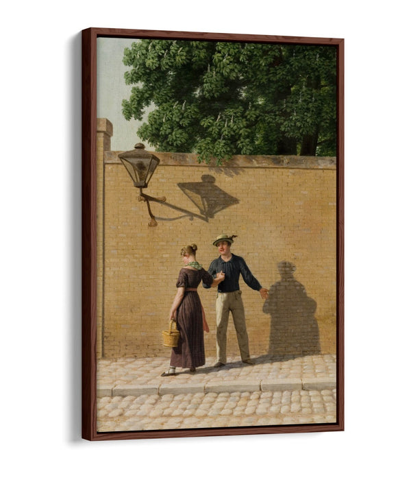 Canvas Art Print – Sailor Leaves Girlfriend | Float Effect, Premium Handmade Wall Art