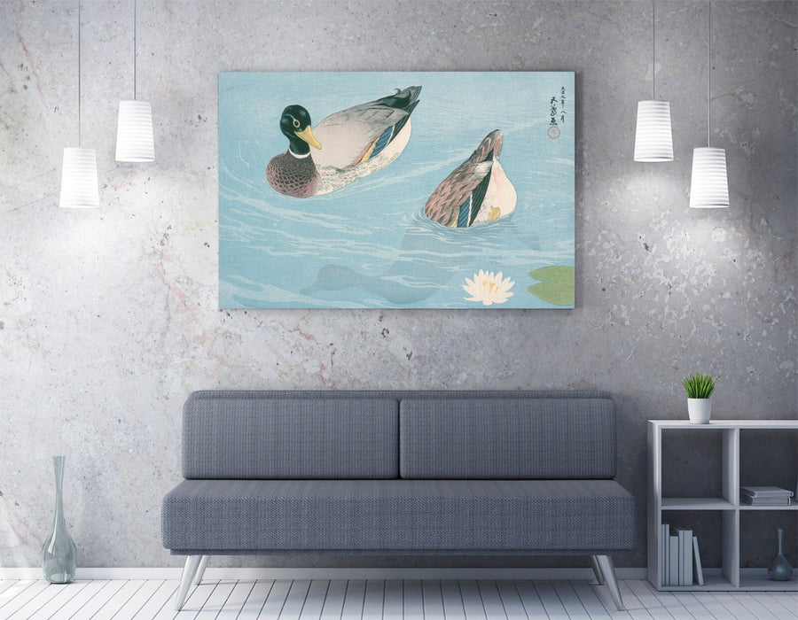 Canvas Wall Art - Goyo Hashiguchi Ducks | Handmade Vibrant Canvas Prints