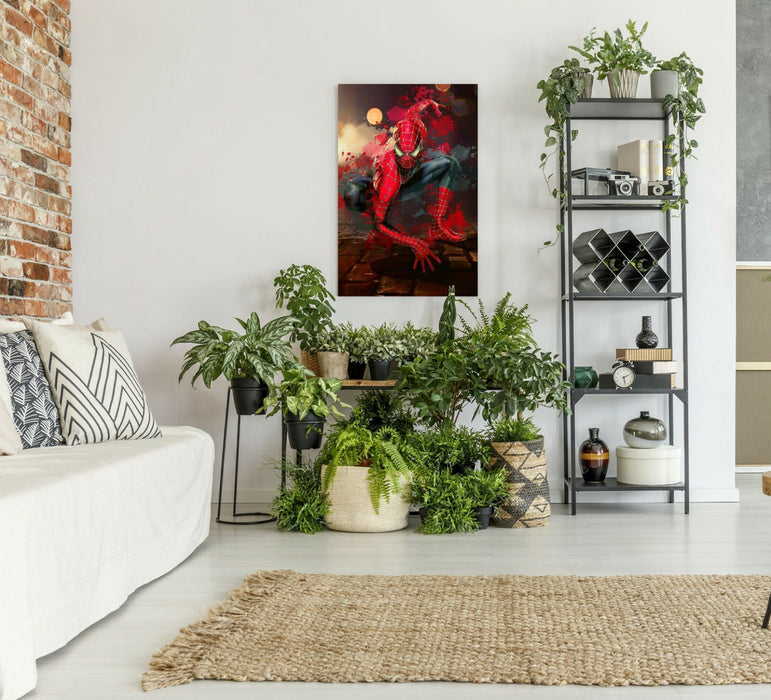 Spiderman Canvas Print – Marvel Wall Art With Custom MDF Frame For Kids Bedroom