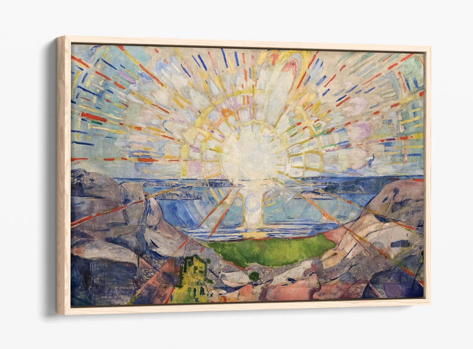 Float Effect Canvas Art – Edvard Munch Solenintro Modern Wall Decor Print