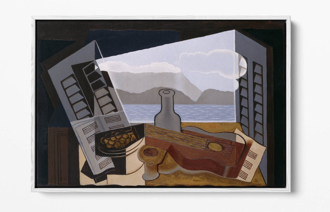 JUAN GRIS, THE OPEN WINDOW -FLOAT EFFECT CANVAS WALL ART PRINT