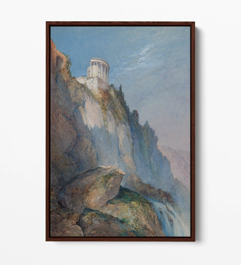 Float Effect Canvas - Temple Of Vesta Art Print | Handmade UK Canvas Wall Art