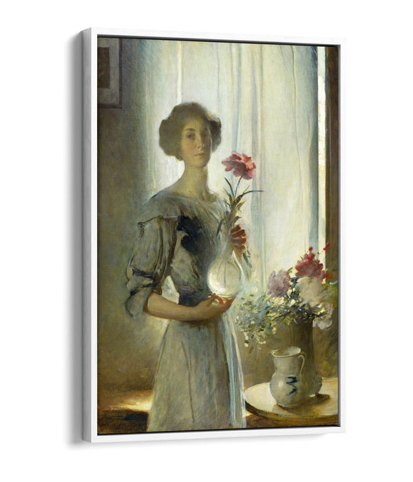 JOHN WHITE ALEXANDER, JUNE -FLOAT EFFECT CANVAS WALL ART PRINT