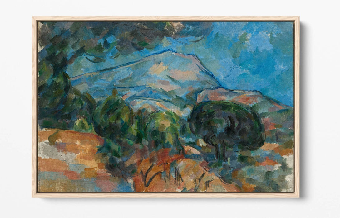 Float Effect Canvas Art – Paul Cezanne Mount Sainte-Victoire Print with 30mm Deep Frame