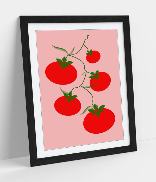 VINE TOMATOES TRENDY MINIMALIST KITCHEN -FRAMED WALL ART PICTURE PRINT ARTWORK