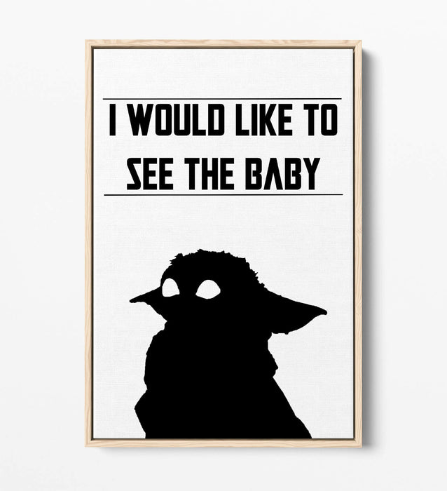 THE MANDALORIAN STAR WARS STYLE QUOTE -FLOAT EFFECT CANVAS ART PRINT